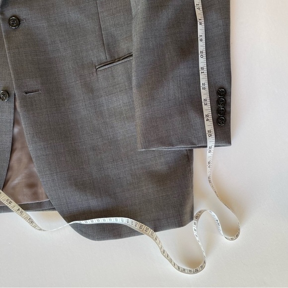 Jos A Bank Mens Sport Coat Blazer Sport Jacket Two Button Wool Silk Size 42 L - Picture 13 of 16